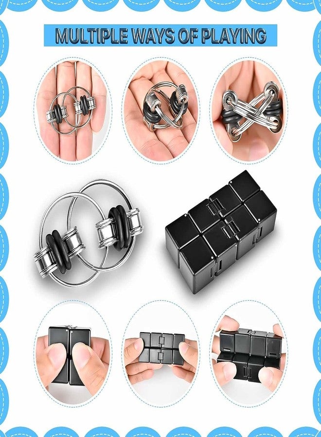Dr.Kbder Fidget Toys Adults Set, Easter Basket Stuffers Gift for Kids Teen Cool Gadget Sensory Pack with Figette Spinner Cube ADHD Anxiety Relief Stress Magnetic Ring Office Desk Manget Toy for Boys… - Image 2
